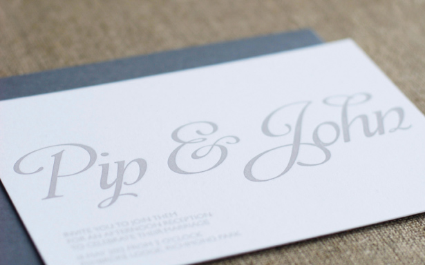 Elegant wedding invitations
